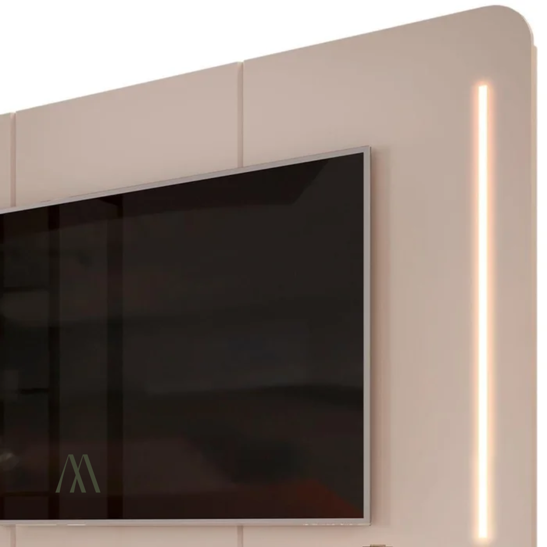 Atlantic TV Stand with Wall Panel