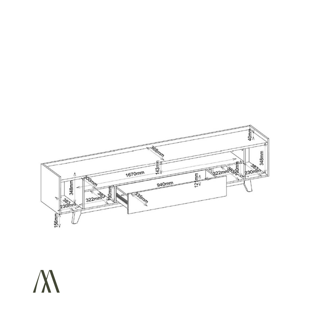 Lilac TV Rack