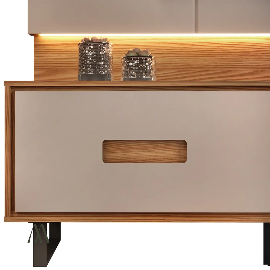 Madrid TV Stand with Wall Panel