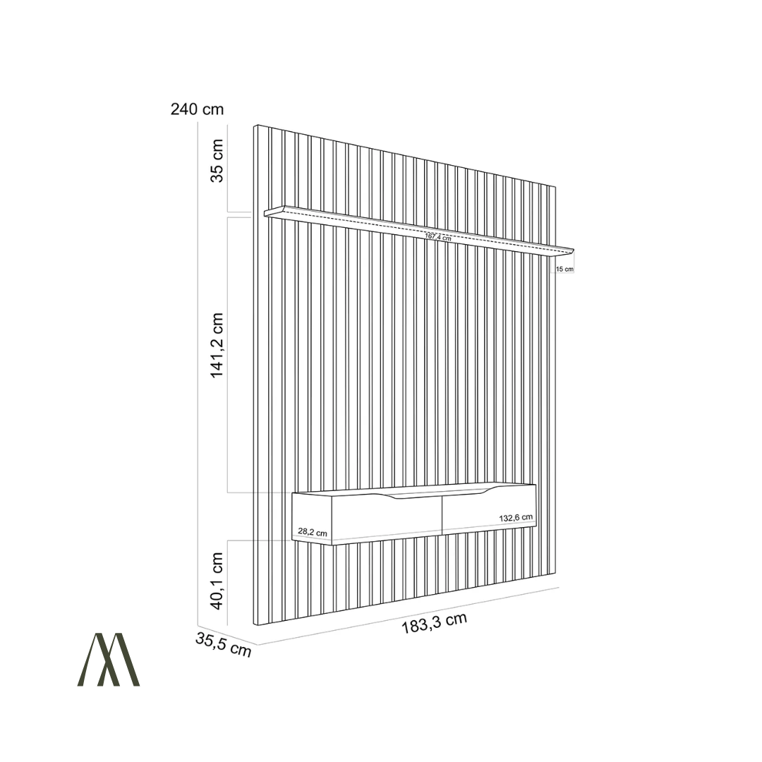Paris TV Wall Panel