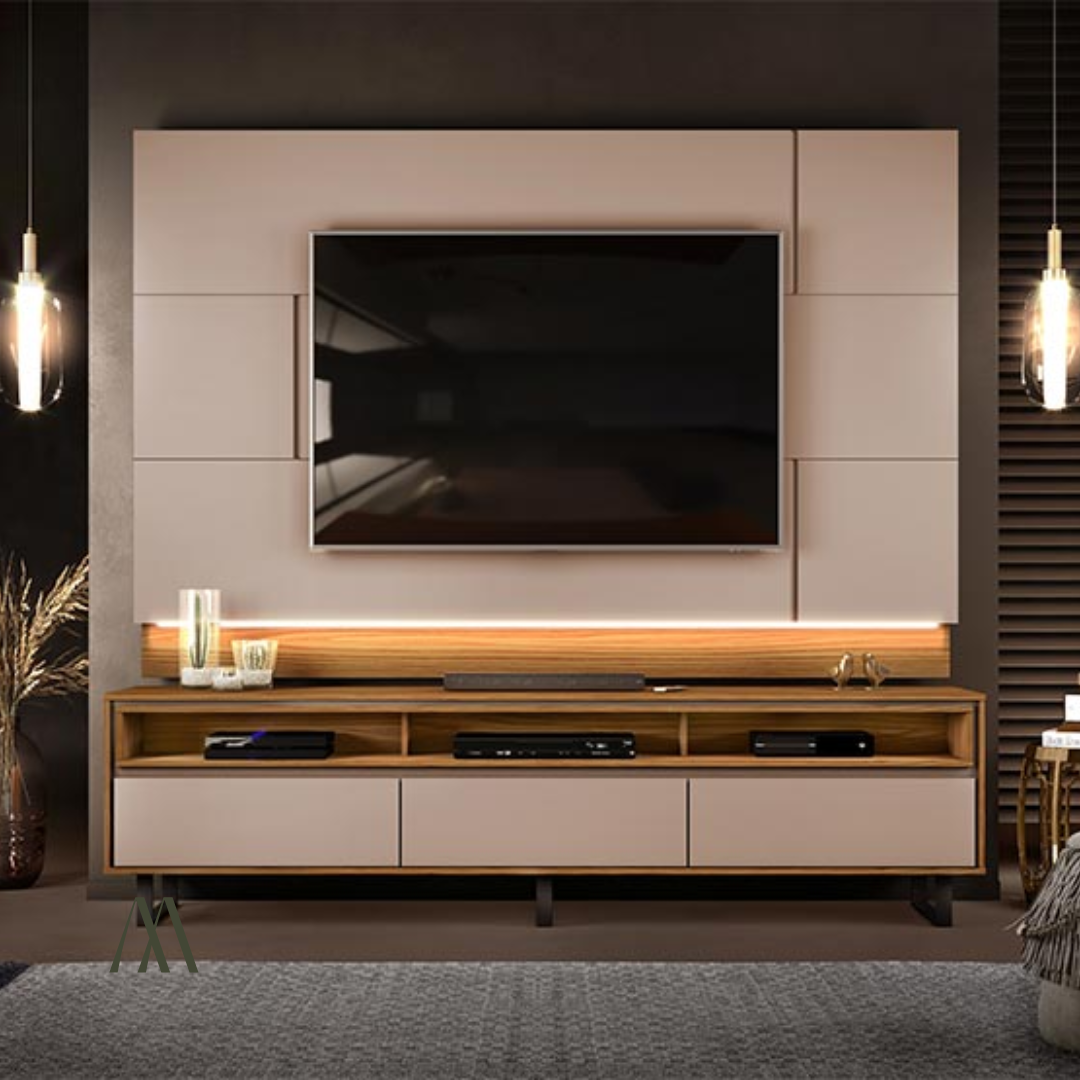 Santi TV Stand with Wall Panel