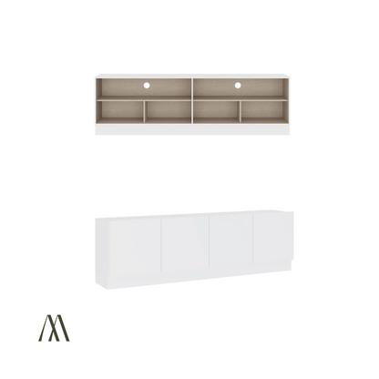 Ivory TV Rack
