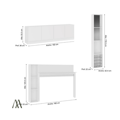 Mystic TV Stand with Wall Panel